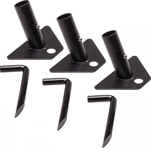 Moultrie Metal Feeder Feet | 3 | 3 Stakes | 1 5/16