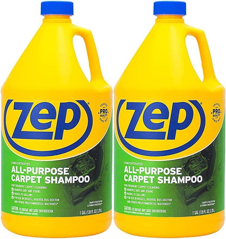 All-Purpose Carpet Shampoo 1 Gallon Case of 2 ZUCEC128 Professional Dirt Remover