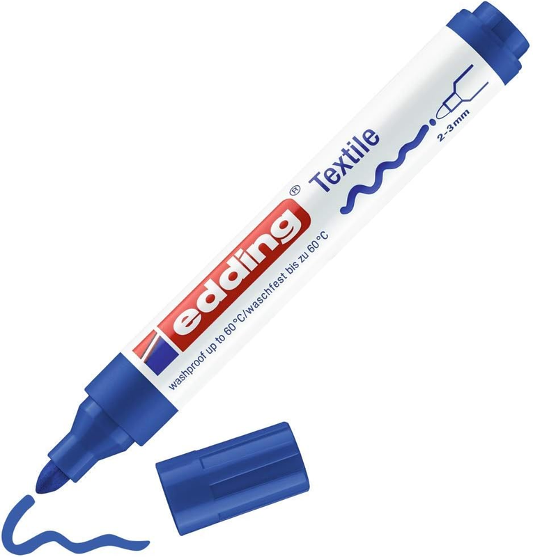 2-3 Mm round Tip Textile Marker - Blue