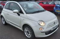 2014 Fiat 500 1.2 Lounge 2dr [Start Stop] CONVERTIBLE PETROL Manual