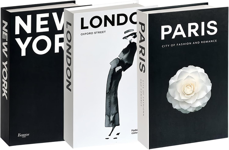 3 Pcs Decorative Book Set (Camellia)