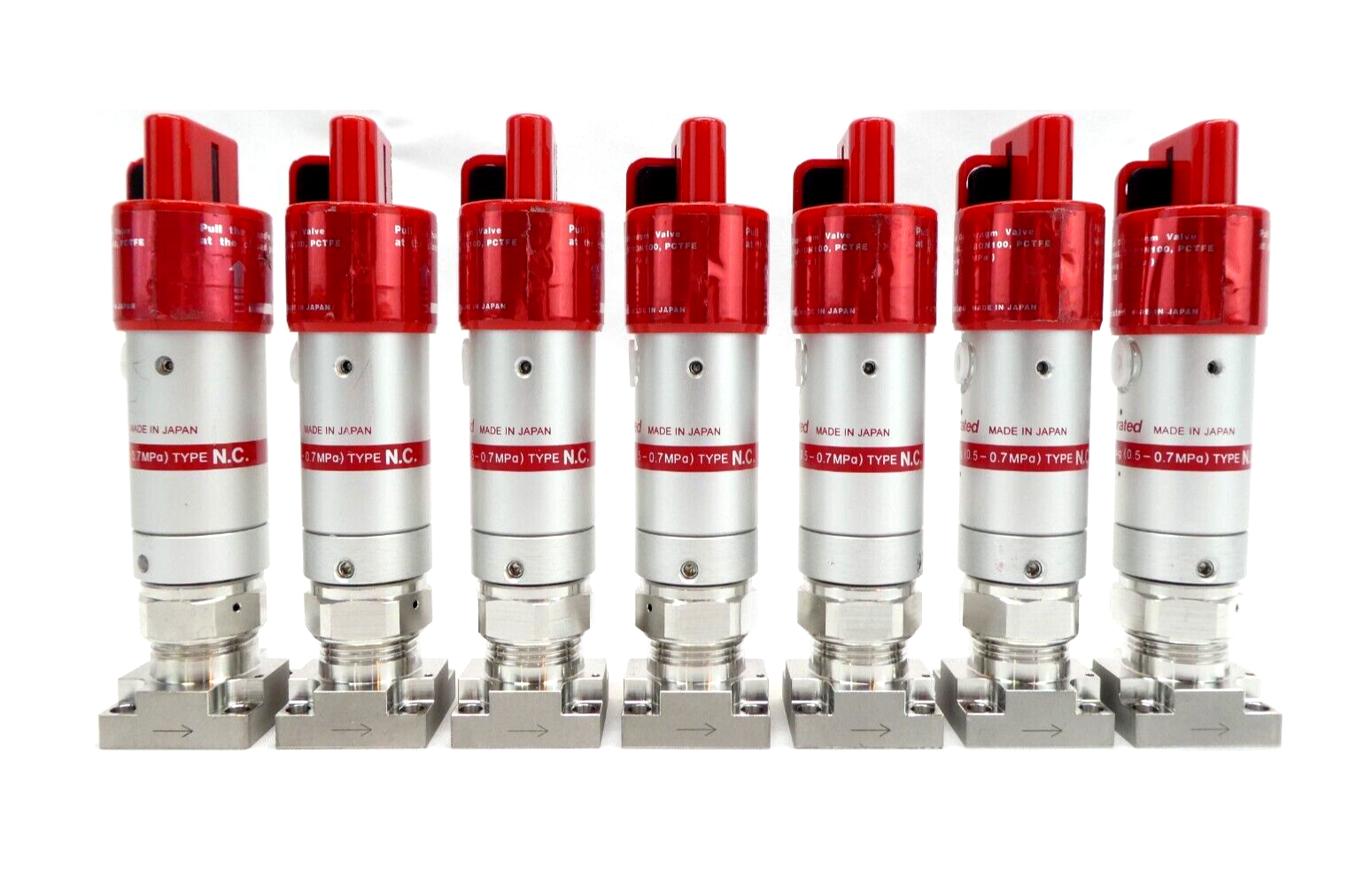 Fujikin 3870-04730 Hybrid Diaphragm Valve Reseller Lot of 7 Fujikin 3870-04730 Hybrid Diaphragm Valve Reseller Lot of 7