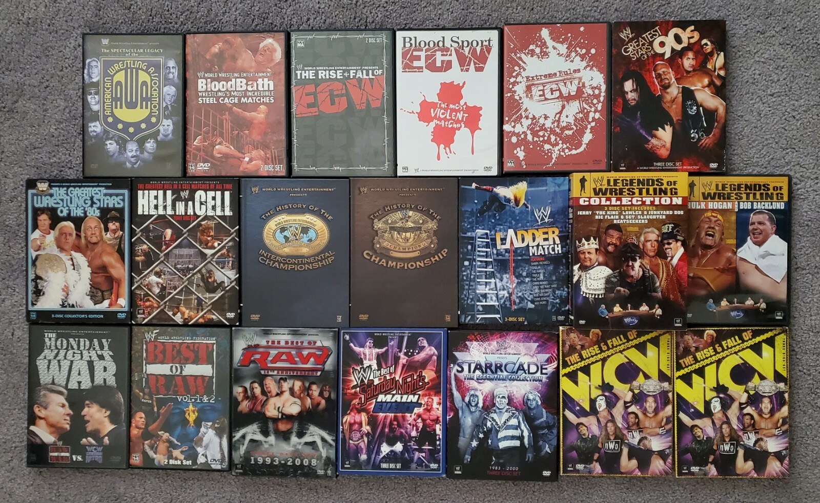 WWE DVD Match Compilation Lot ECW WCW | eBay