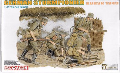 Dragon Zweiter Weltkrieg Deutsch Sturmpionier Kursk 1943 Figuren 1/35 6174 St