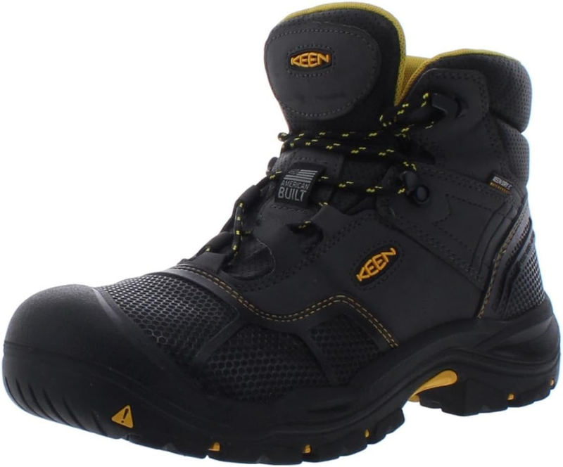 KEEN Utility Men's Logandale Mid Height Steel Toe Waterproof Work Boots