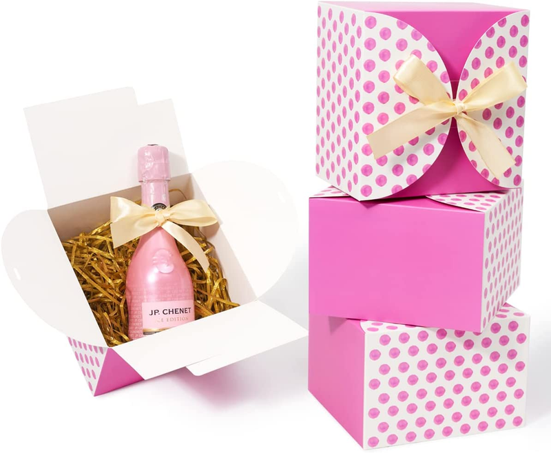 Es Small Gift Boxes With Lids And Ribbons Watercolor P