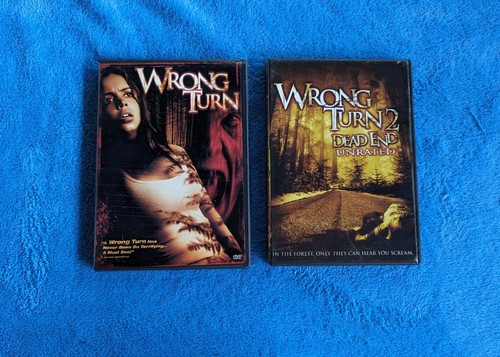 WRONG TURN 1 & 2 DVD Lot Horror Dead End Eliza Dushku Henry