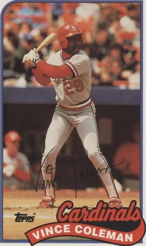 1989 Topps/LJN Baseball Talk - Vince Coleman #59