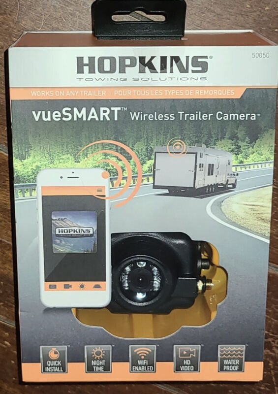 Hopkins VueSmart Wireless Trailer Camera -Works on Any Trailer- Model #50050