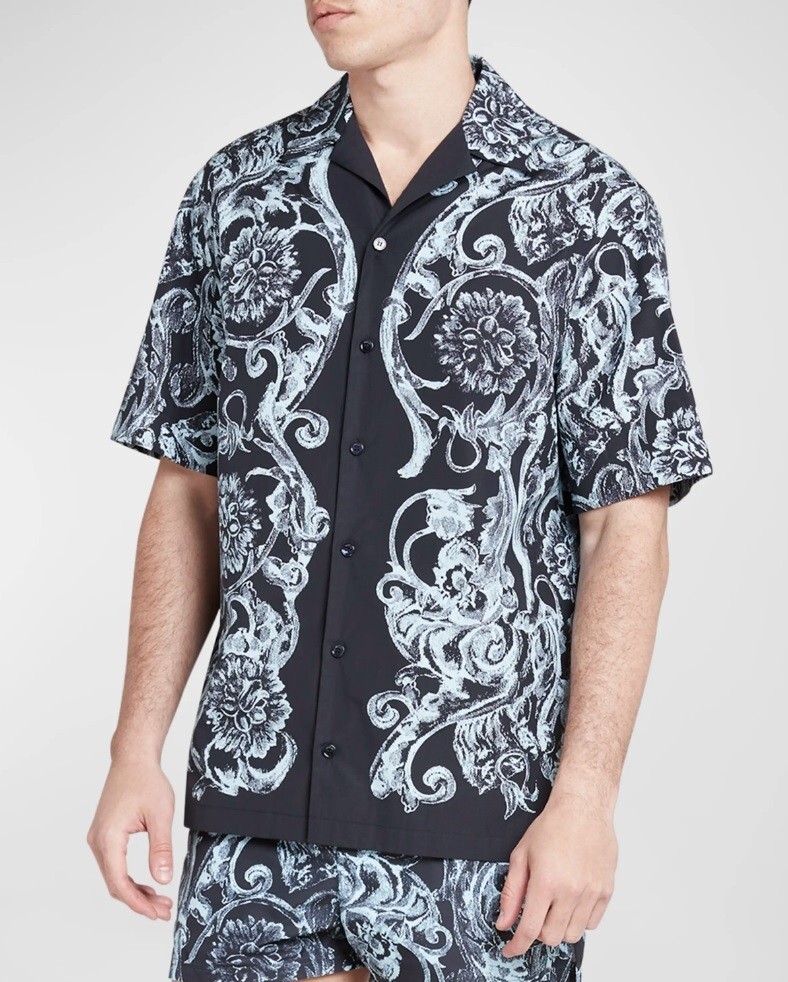 【関税＆送料込み】Versace 'Barocco' Double Layer T-Shirt $_57.JPG?set_id=880000500F