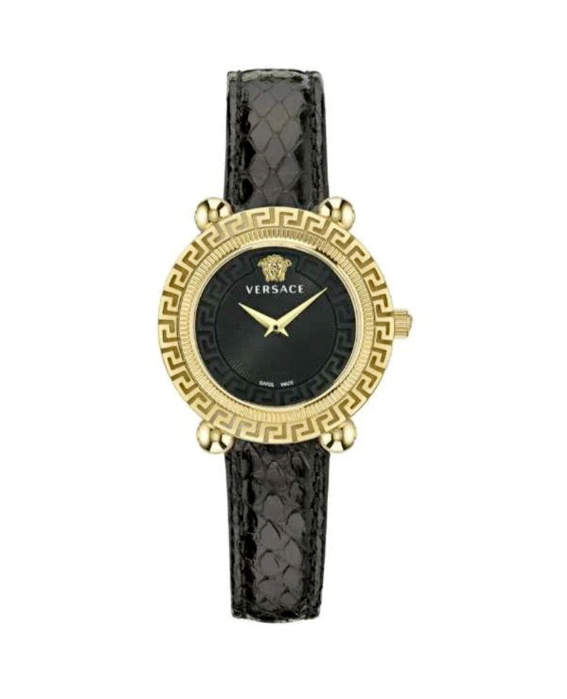 Versace Women's VE6I00323 Greca Twist IP Gold 35mm Swiss