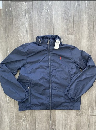 Polo by RalphLauren USA製 Windbreaker XL Polo Ralph Lauren Tennis Stadium Packable Zip USA 67 Block