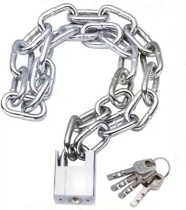 ArtnIndia Security Bike Chain Lock Premium Case Hardened Cannot Be Cut With Bolt