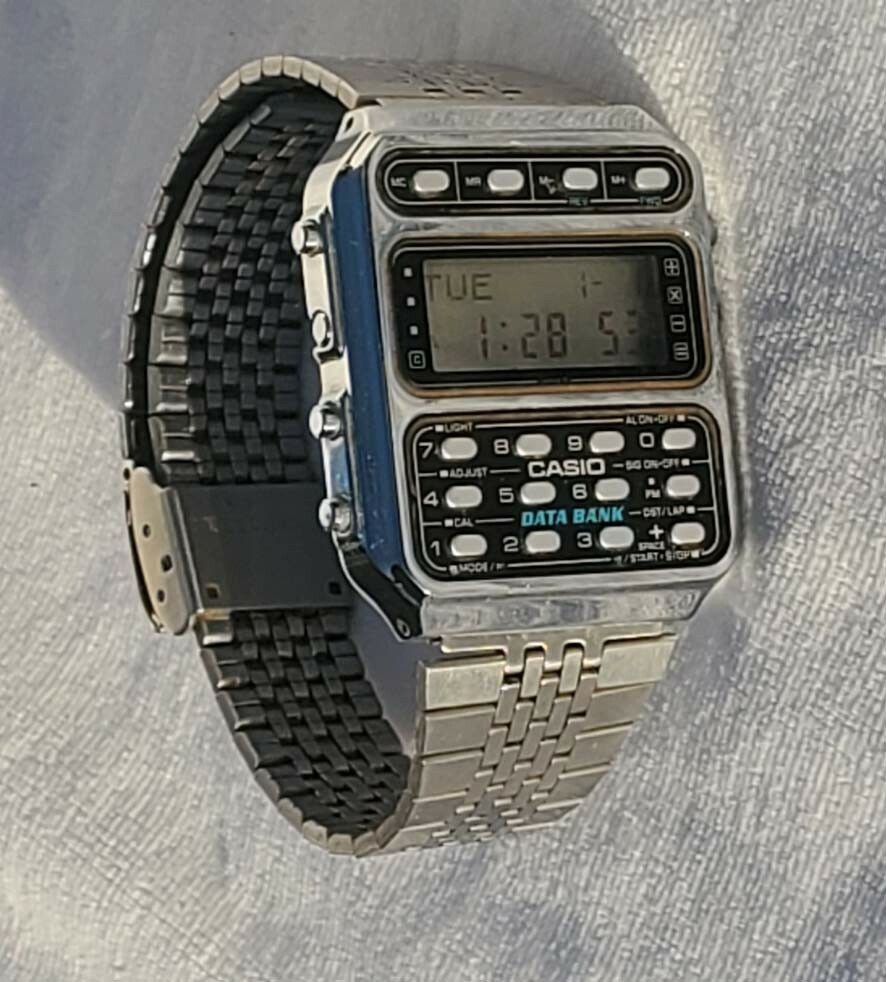 【希少】CASIO CD-401 データバンク ヴィンテージ計算機付腕時計 Vintage Casio Calculator Watch CD-401 | eBay
