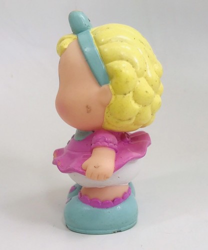 Vintage Playskool Baby Squeak Toy Blonde Doll Dolly Girl Squeaker 1990