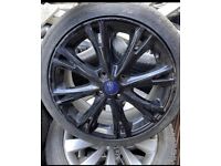 X1 17” Ford Fiesta Ecoboost Black Alloy Wheel Zetec S St Mk 7.5 7 8 