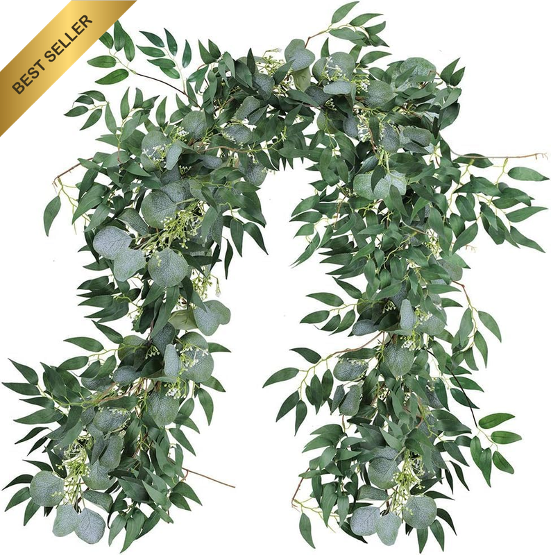 Artificial Eucalyptus Willow Twigs Garland Rustic Wedding Arch Table Decor