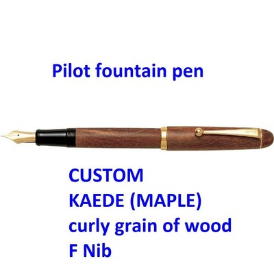 Pilot CUSTOM KAEDE (MAPLE) curly grain of wood F Nib FK-2000K-M-F