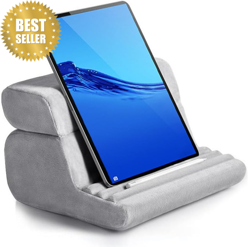 Tablet Pillow Stand, Adjustable Tablet Pillow Holder, Multi-Angle Soft Bed Pillo