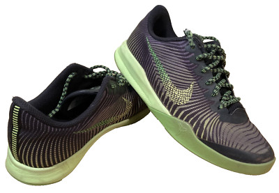 Nike KB Mentality 2 Volt Green Basketball Sneakers Shoes Youth 5.5 Kobe Bryant
