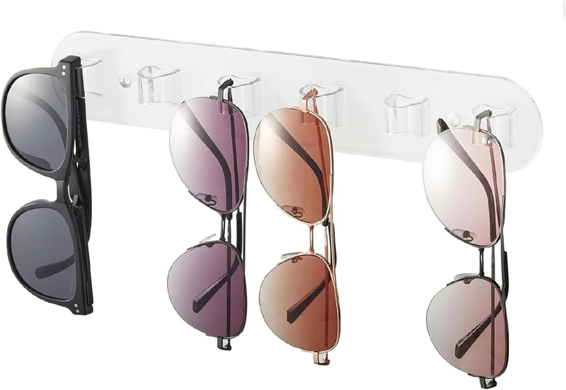 Wall Glasses Holder 1 Pack,Sunglass Organizer,Acrylic Sunglasses Display,Sunglas