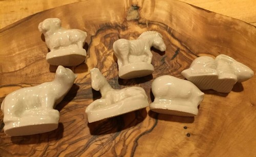 WADE WHITE Red Rose Tea England Set Of  6 Animals! Nice Condition! Vintage!