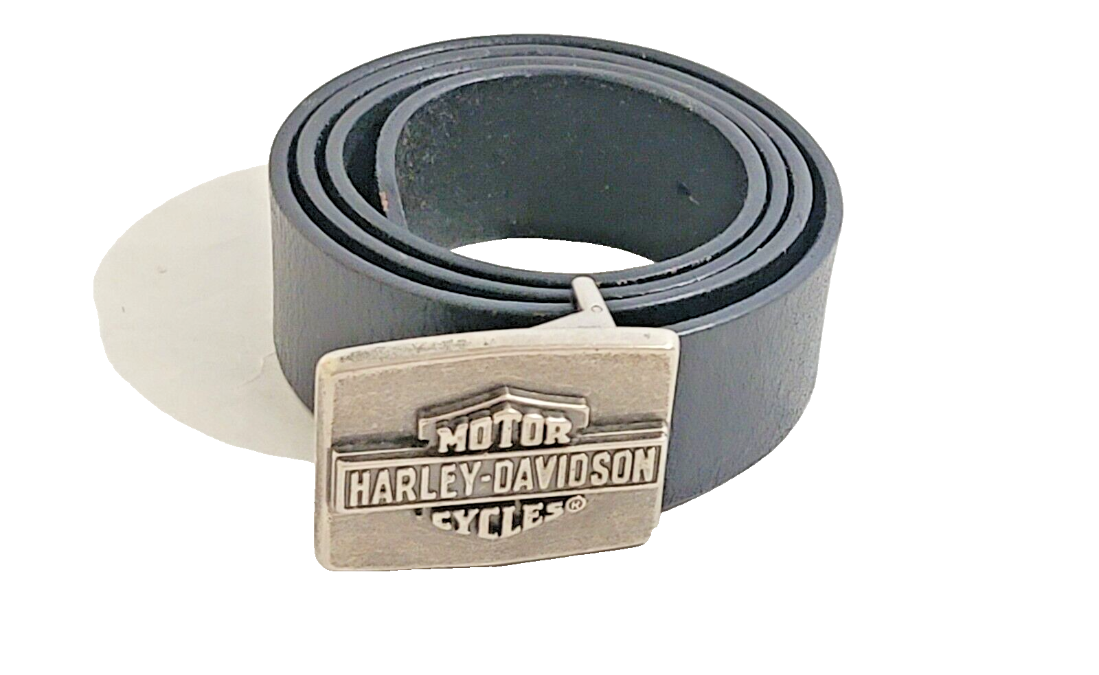 Harley Davidson Belt Buckle Black Leather Belt 44 Size 30-34 Harley Davidson Belt Buckle Black Leather Belt 44 Size 30-34