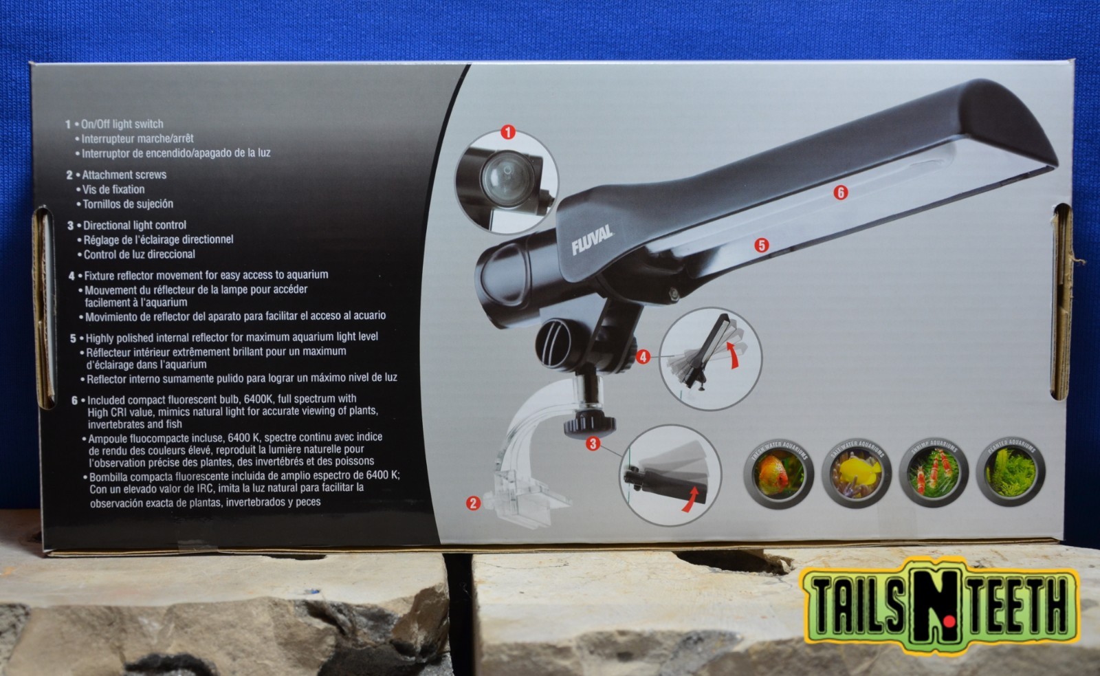 !CASE LOT! of 12 Units - Fluval Mini Power Compact Fluorescent Lamp PCL13 6400K