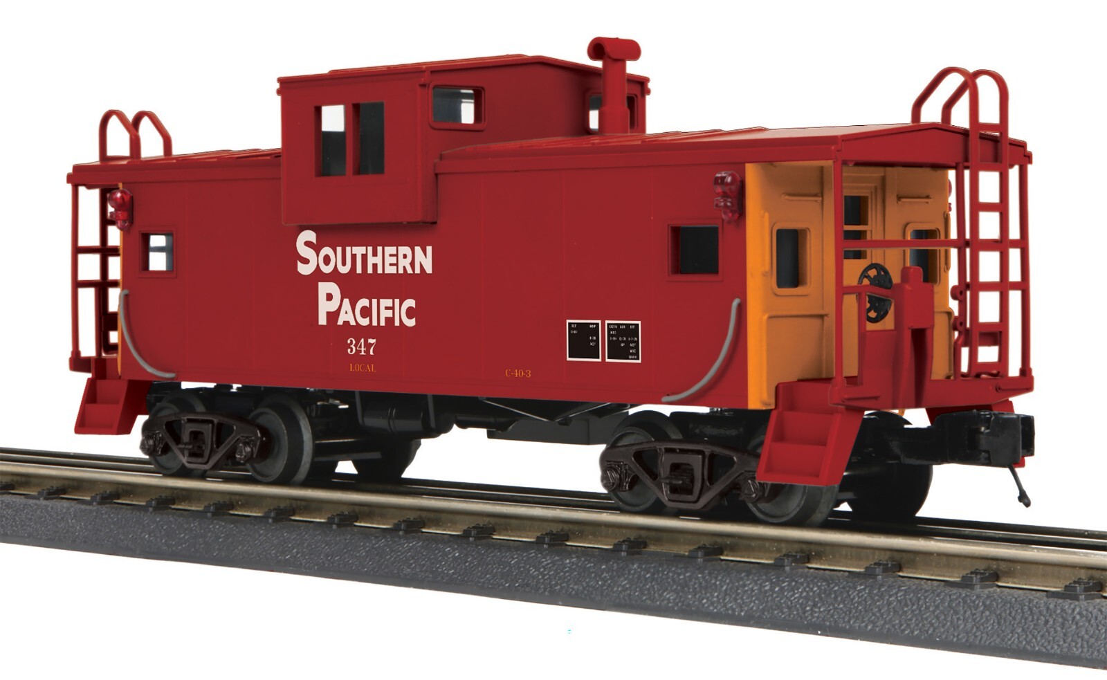 MTH 30-77370 SOUTHERN PACIFIC EXTENDED VISION CABOOSE O GA 3