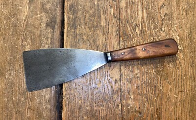 VINTAGE 9  ROSEWOOD HANDLED PAINT SCRAPER PAINTER VINTAGE COLLECTIBLES OLD TOOLS
