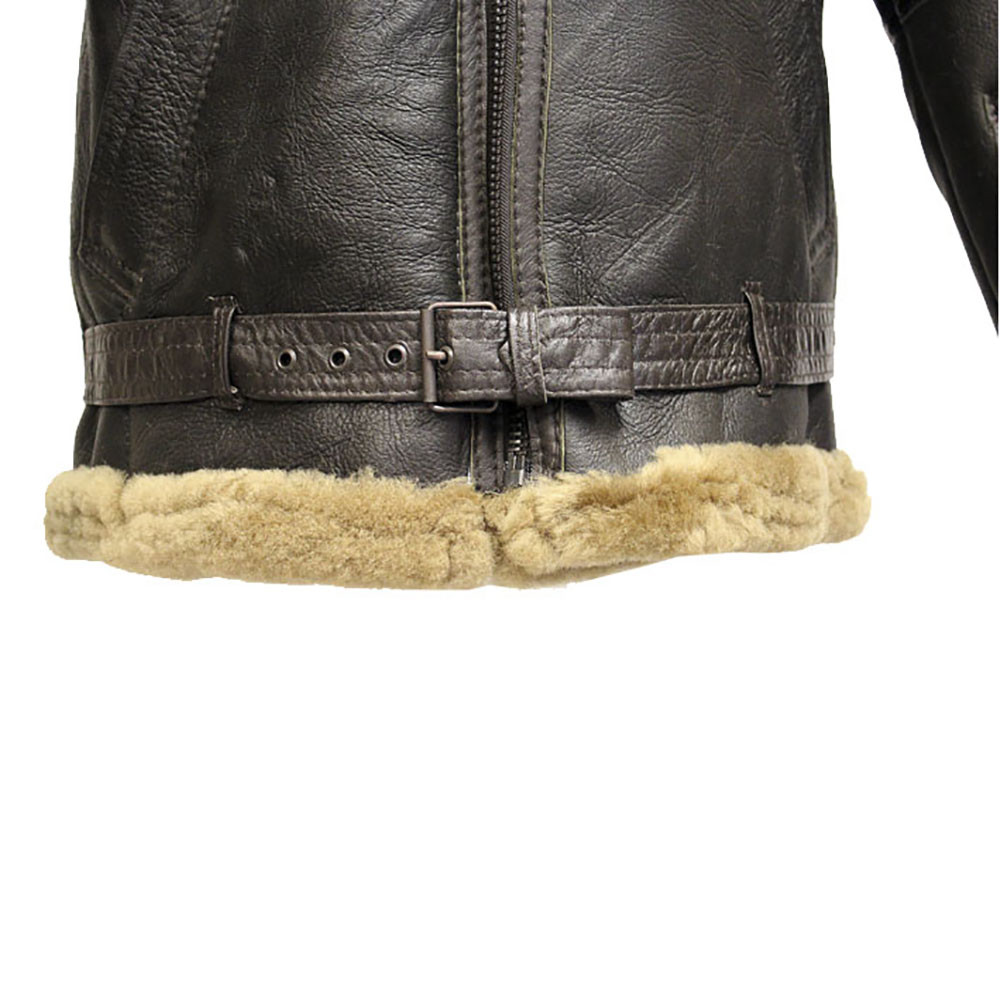 Pre-owned Infinity Wwii Mens Raf Ginger Sheepskin Aviator Flying Jacket In Brown With Ginger Fur