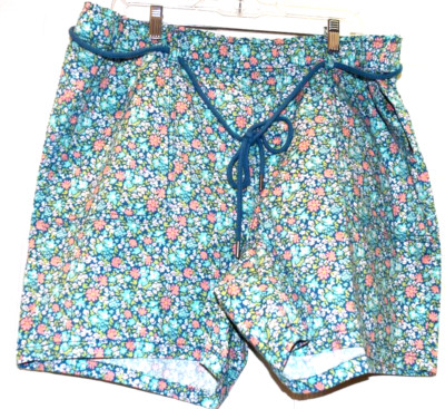 Croft & Barrow Women's Shorts Mid Rise Floral Size XXL