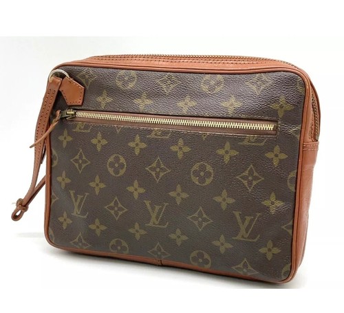 Louis Vuitton　モノグラム　サックスポ Authentic Louis Vuitton Monogram Saxpo Clutch Bag JP080037