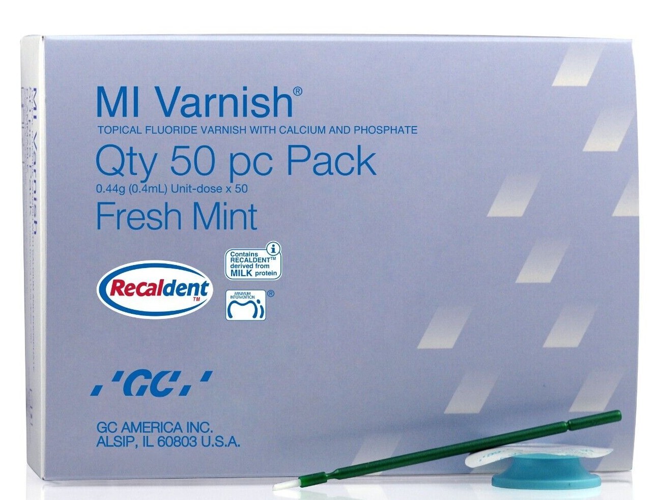 GC MI Varnish® Bioavailable Calcium Varnish Fresh Mint/Strawberry 0.44g Unidose