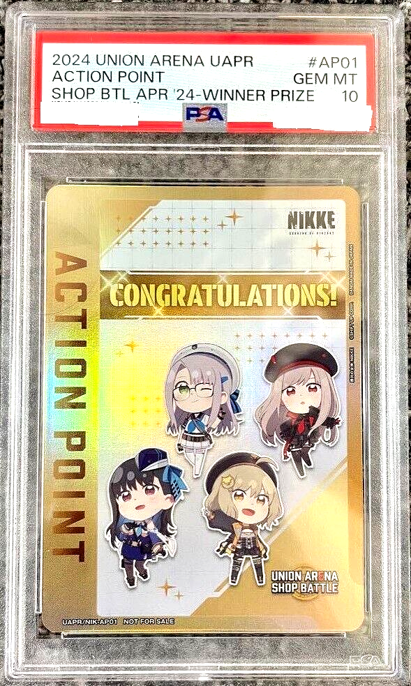 PSA 10 Union Arena Card NIKKE Shop Battle AP Action Point PSA 10 Union Arena Card NIKKE Shop Battle AP Action Point