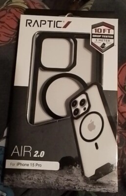 Raptic Air 2.0 MagSafe Case Cover Phone Protection For Apple iPhone 15 Black