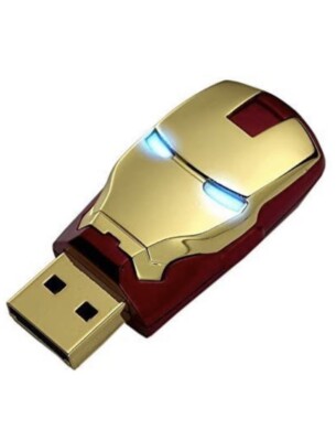 Cool Marvel USB 2.0 Iron Man Hero Model 16G Enough Memory Stick Flash Pen Drive