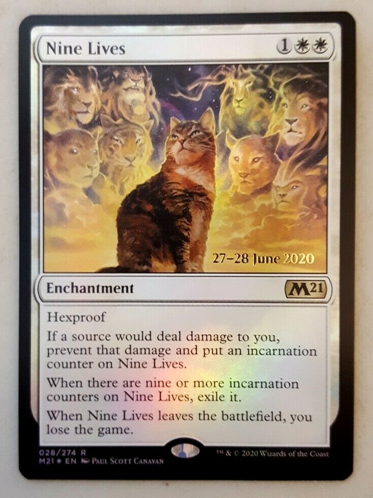 1x Nine Lives Prerelease FOIL Core Set 2021 M21 MTG Magic