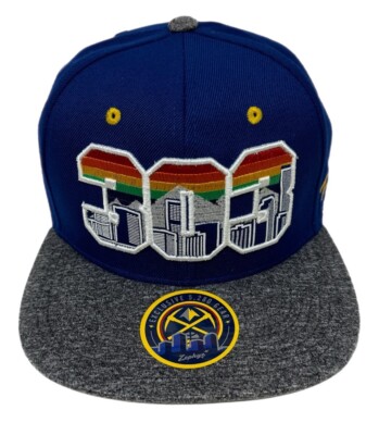 Zephyr NBA Denver Nuggets ''303'' Flat Bill SnapBack Hat BRAND NWT