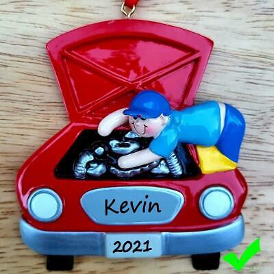 Mechanic Personalized Christmas Tree Ornament Holiday Gift