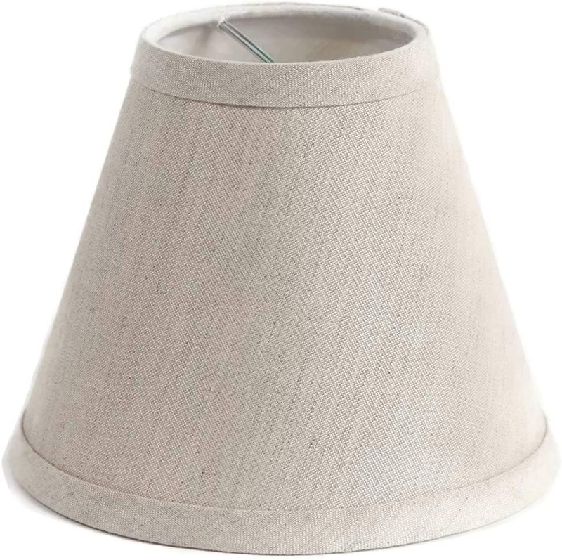 Chandelier Pure Linen Shade, Oatmeal, 3