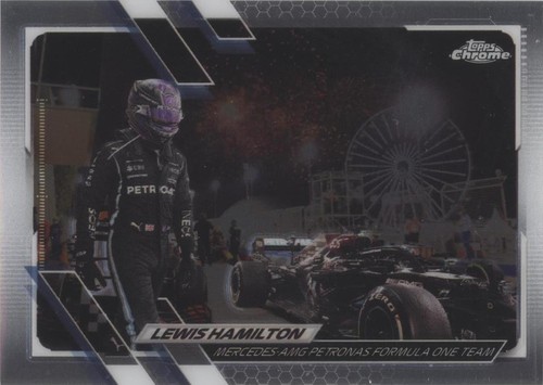 LEWIS HAMILTON 2021 TOPPS CHROME F1 REFRACTOR SP #139 FREE