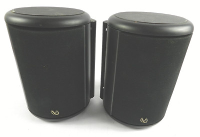 (2) Infinity 40427 Sterling TS Black Cylinder Speakers B08794 IM033731 B D142
