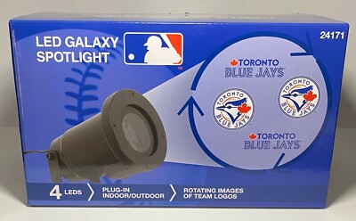NEW MLB LED GALAXY SPOTLIGHT TORONTO BLUE JAYS INDOOR OUTDOOR ROTATING IMAGES