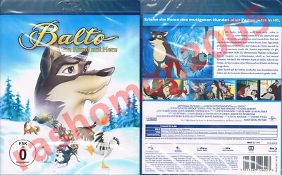 Blu-ray BALTO EIN HUND MIT HERZ 1995 Trickfilm Animation Amblin Rarität Neu+OVP