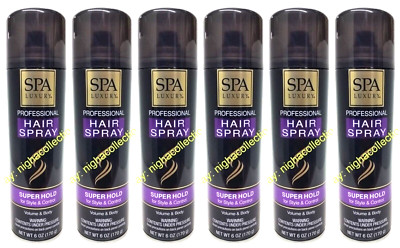 ( Lot 10 ) S.Luxury Professional Volume & Body Super Hold Hair Spray 6 Oz Each