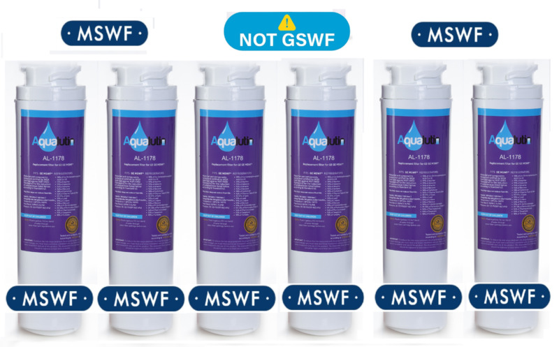 Refrigerator Water Filter, Fits  Ge Mswf (not Gswf) 101820a, 101821b, 101821-b,