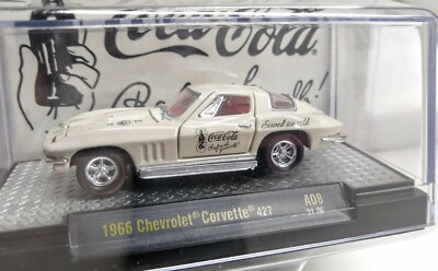 2021 M2 MACHINES 1966 CHEVROLET CORVETTE 427 COCA COLA A08 21-06 LIMITED 1:64