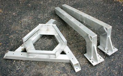 ROHN 25 TOWER BASE - High Q. Aluminium 3 Piece Kit - Base + 2 Building Supports. Buy it now for 99.95