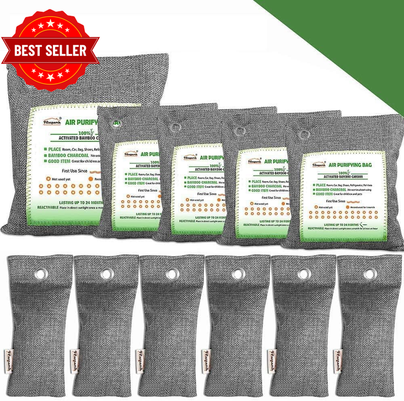 11 Pack Bamboo Activated Charcoal Air Purifying Bags